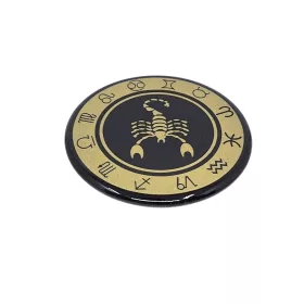 Magnet zodiacal Giftdeco, metal, diametru 6 cm