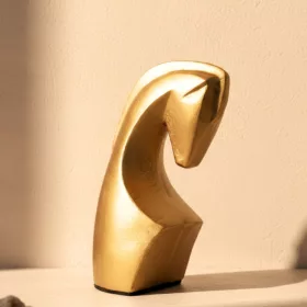   Figurină decorativa Giftdeco, alamă și aluminiu, înălțime 22 cm