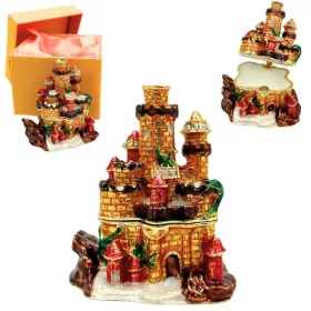 Casetă decorativa Giftdeco HX580, metal, 6,5 x 4,5 x 7,5 cm