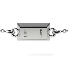   Сребърна верижка гривна модел 1 Gram Love