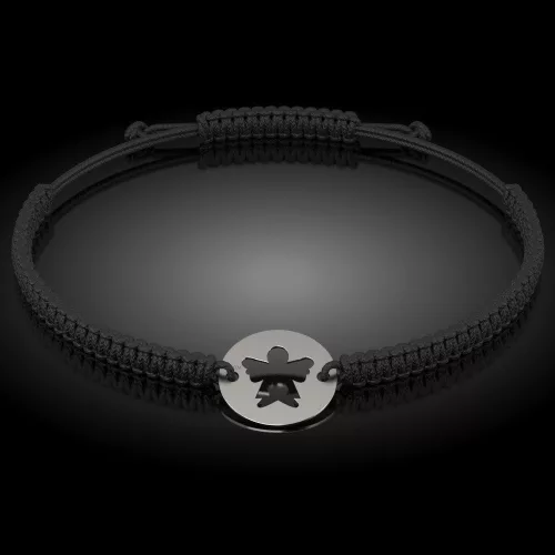 Сребърна гривна с корда православна модел 08