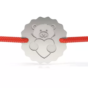 Сребърна гривна модел Love bear