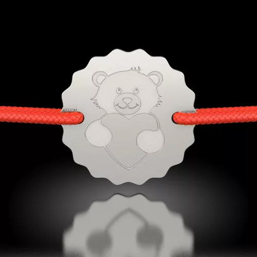 Сребърна гривна модел Love bear