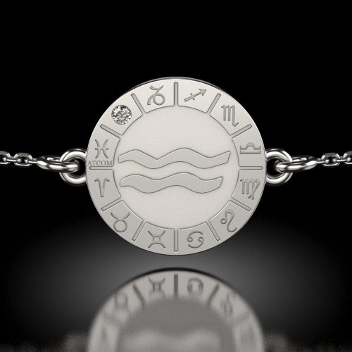 Сребърна верижка модел Водолей