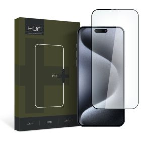   Защитно фолио Hofi Glass Pro+ за Apple iPhone 15 Pro Max Черен